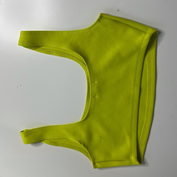 Neon yellow cropped top size small, great condition! - Picture 2 of 2